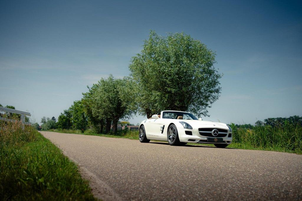 Mercedes-Benz Other Mercedes-Benz SLS Roadster 6.3 AMG, Auto's, Automaat, Parkeersensor, Wit, Beige
