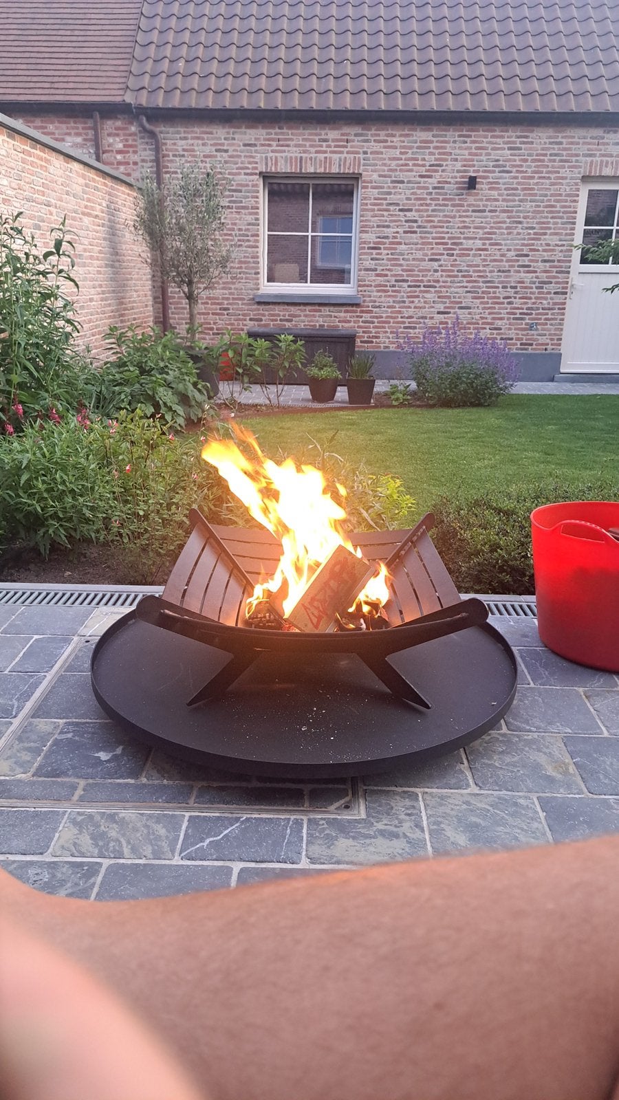 Vuur korf met bodem plaat, Tuin en Terras, Ophalen, Gebruikt, Vuurkorf