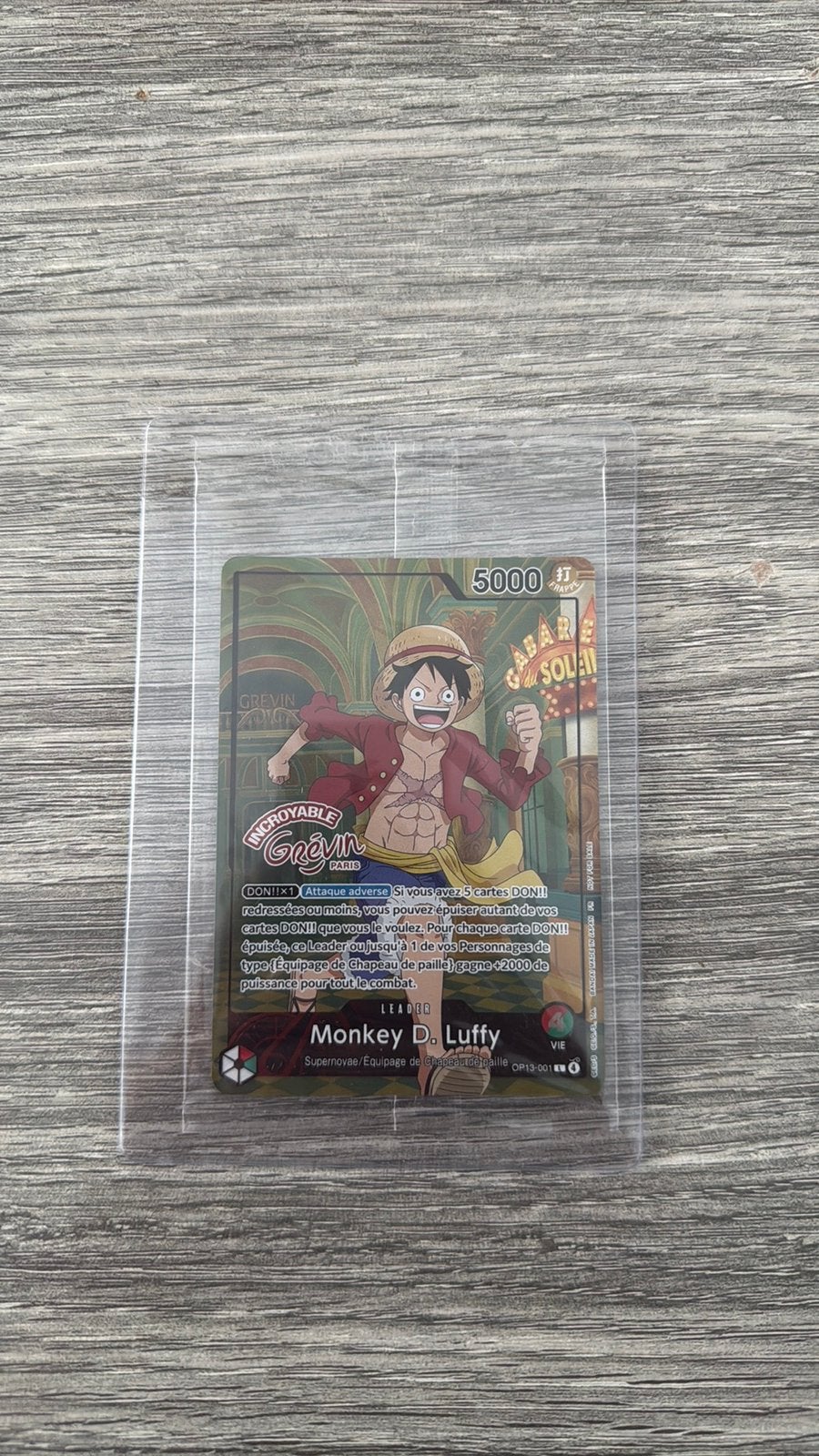 One Piece Monkey D. Luffy — Musée exclusif Grévin Paris, Enlèvement, Neuf, Cartes en vrac, Foil