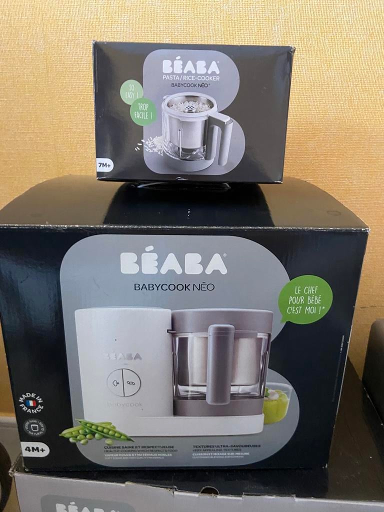 Béaba Babycook Néo (glas) + extra rijstkoker – complete set, Kinderen en Baby's, Ophalen, Zo goed als nieuw, Overige typen