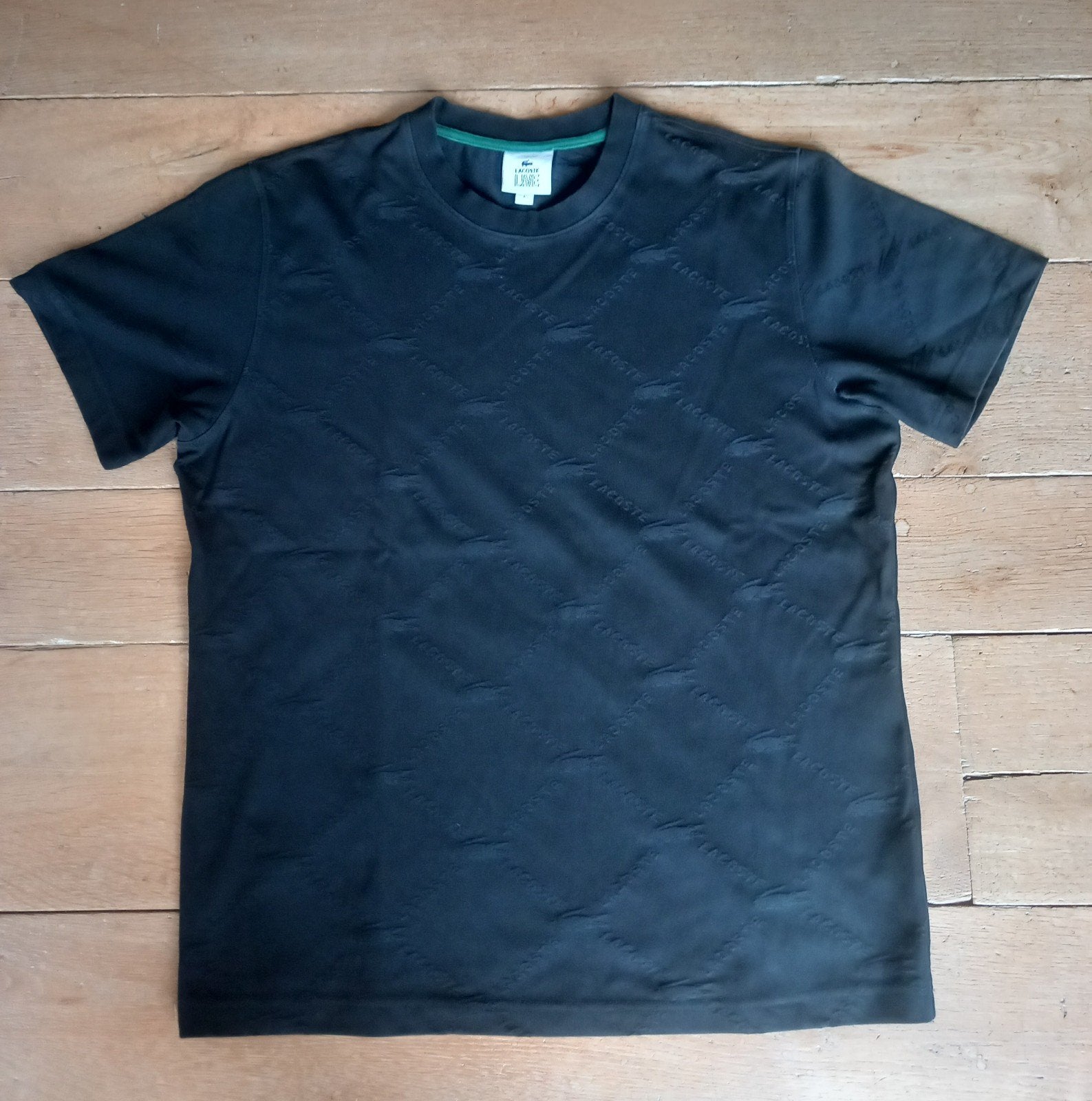 Lacoste T-shirt Large, Enlèvement ou Envoi, Lacoste, Noir, Taille 52/54 (L)