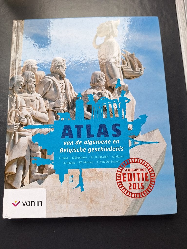 Atlas van de algemene en Belgische geschiedenis, Enlèvement ou Envoi, Van in, Autres atlas, Comme neuf