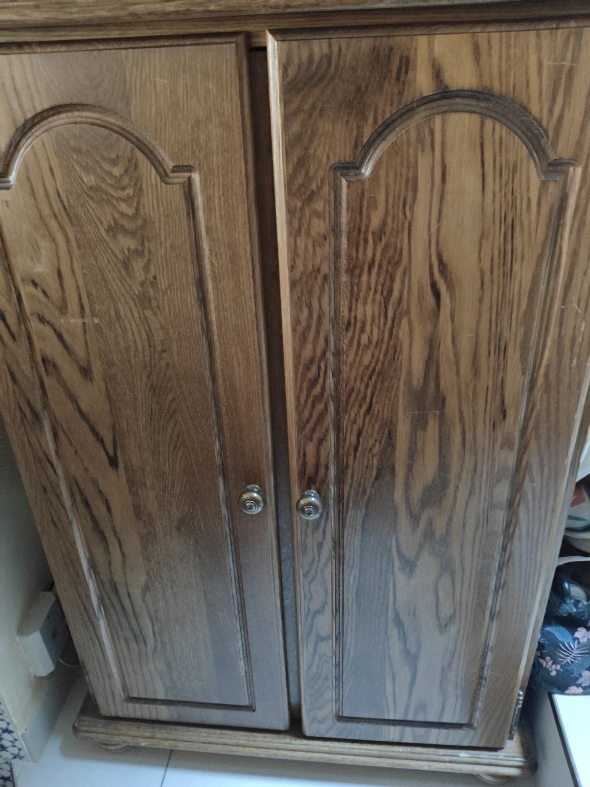 armoire à chaussures en chêne, Enlèvement, Chêne