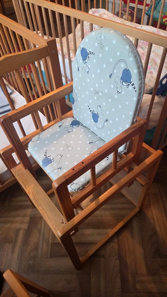 Chaise en bois pour enfants avec table, Enlèvement, Utilisé, Autres types, Coulissant