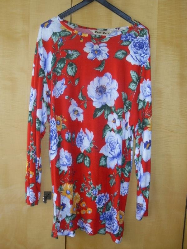 trui rood met bloemen maat 42, Maat 42/44 (L), Penny, Ophalen of Verzenden, Gedragen