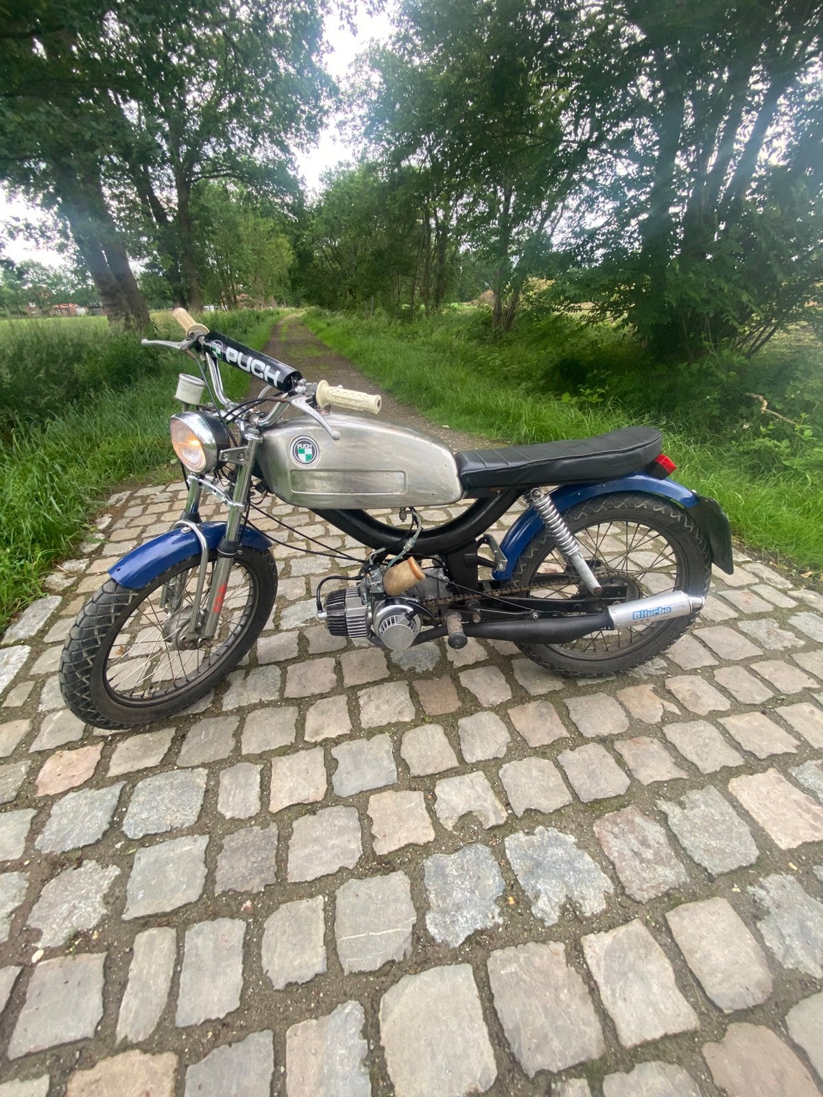 Puch Z-one cafe racer, Fietsen en Brommers, Brommers | Oldtimers, Klasse B (45 km/u), Ophalen