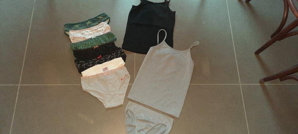 Slips/topjes/hemdjes maat 140, Ophalen of Verzenden, Zo goed als nieuw, Meisje, Nacht- of Onderkleding
