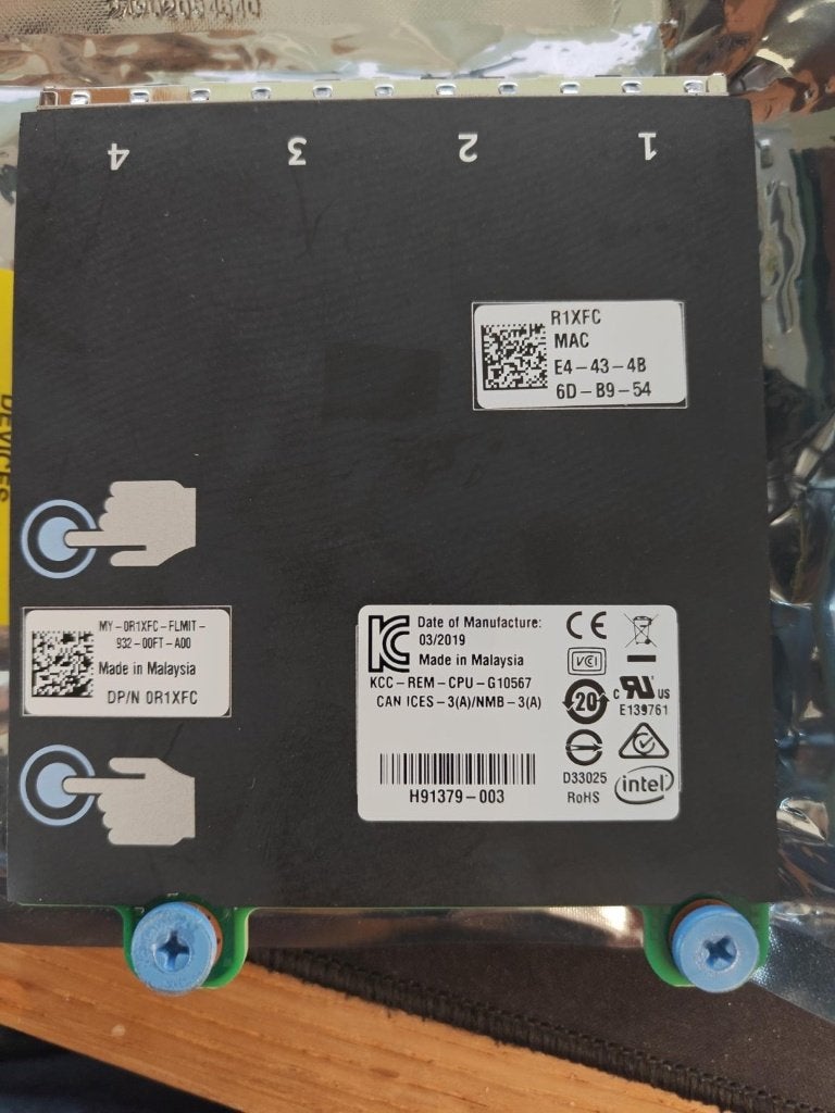 2x Dell R1XFC Intel I350 QuadPort 1GbE Network Daughter Card, Informatique & Logiciels, Enlèvement ou Envoi, Utilisé, Interne
