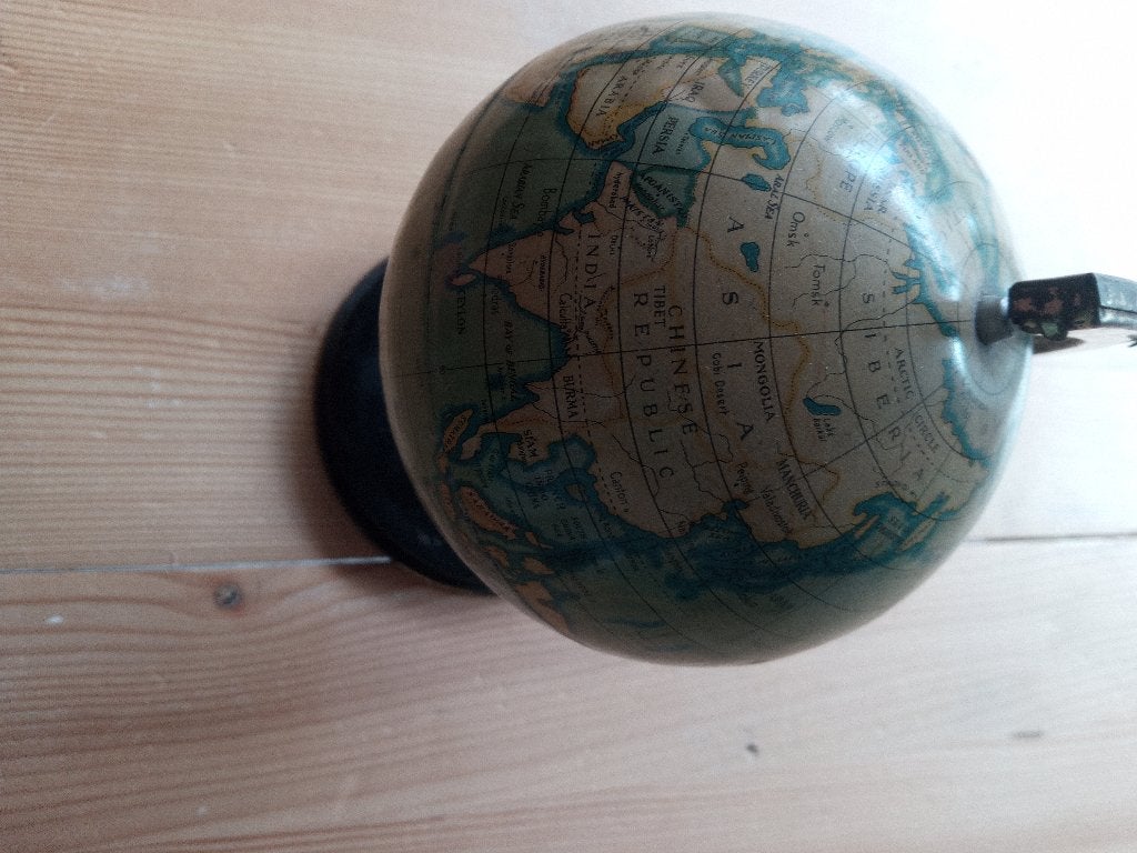 Antieke blikken wereldbol Reliable series jaren 30, Enlèvement ou Envoi, Utilisé, Autre, Autres marques