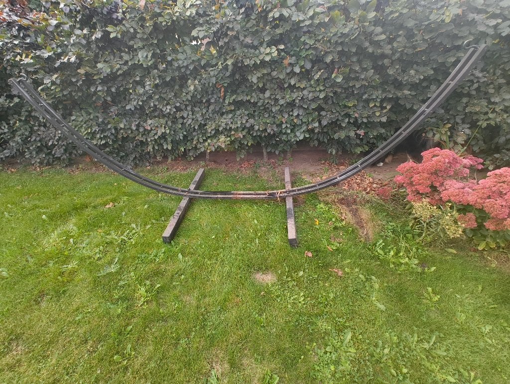 Support de hamac en métal robuste (modèle arc) pour jardin, Jardin & Terrasse, Avec support, Enlèvement, Utilisé, Multi-personne