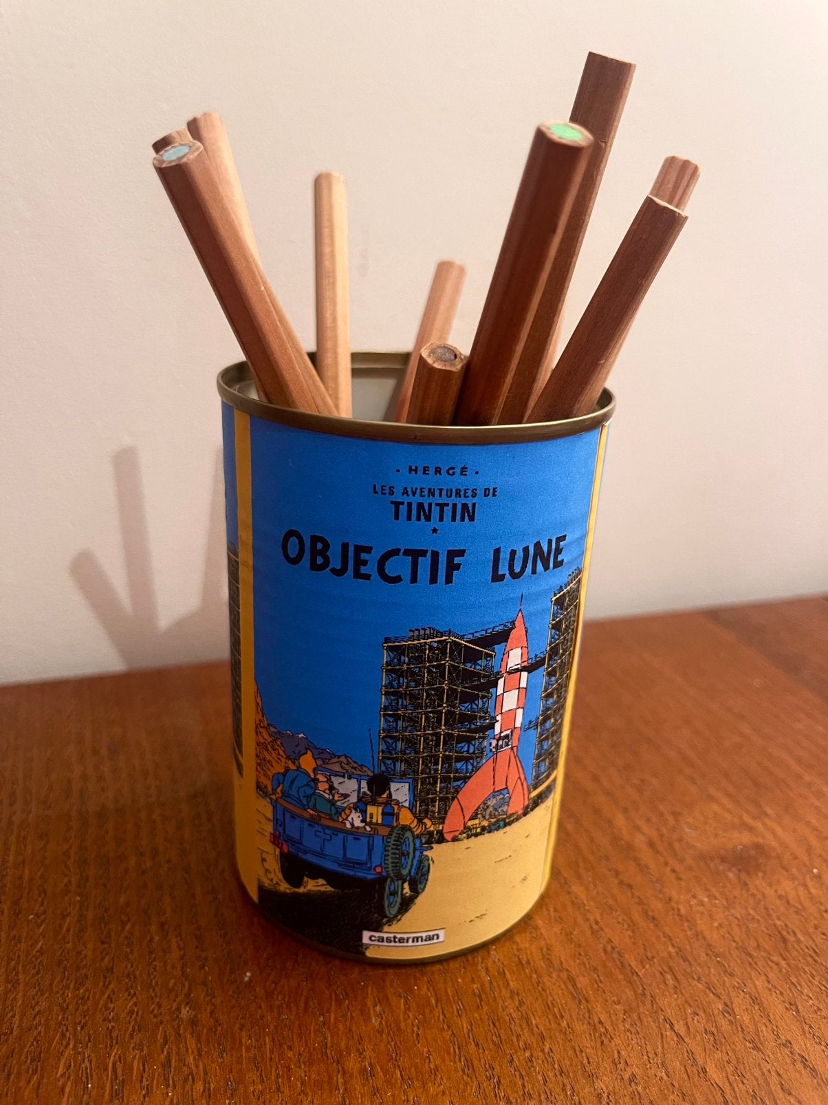 Tintin Tim : pot de bureautique à crayons ou autres (A16), Collections, Envoi, Tintin, Comme neuf, Autres types
