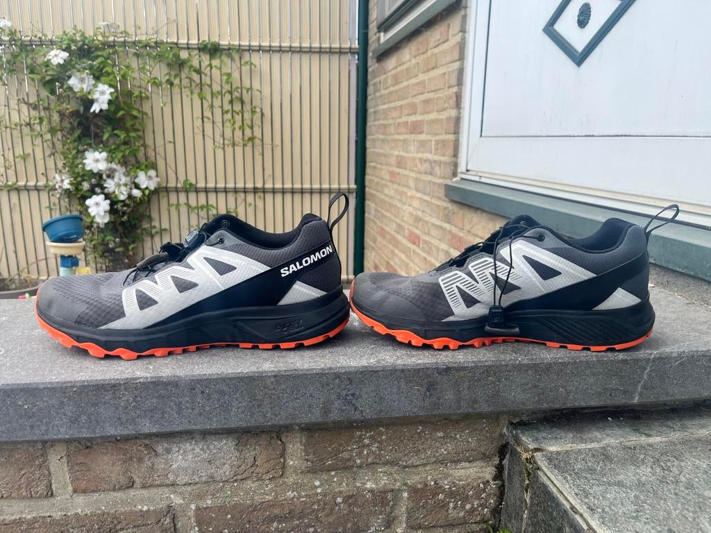 Chaussures de Trail Running, Salomon Gris noir - Taille 44, Sport en Fitness, Ophalen of Verzenden, Zo goed als nieuw