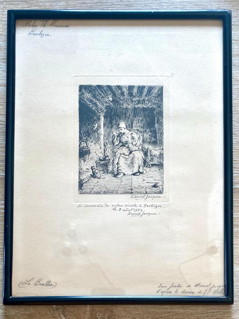 Gravure « La Boullie » - Marcel Jacque (1906 - 1981), Enlèvement