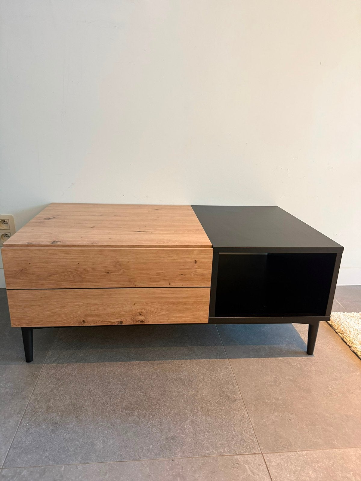 Salontafel met schuif, Ophalen, Zo goed als nieuw, Modern