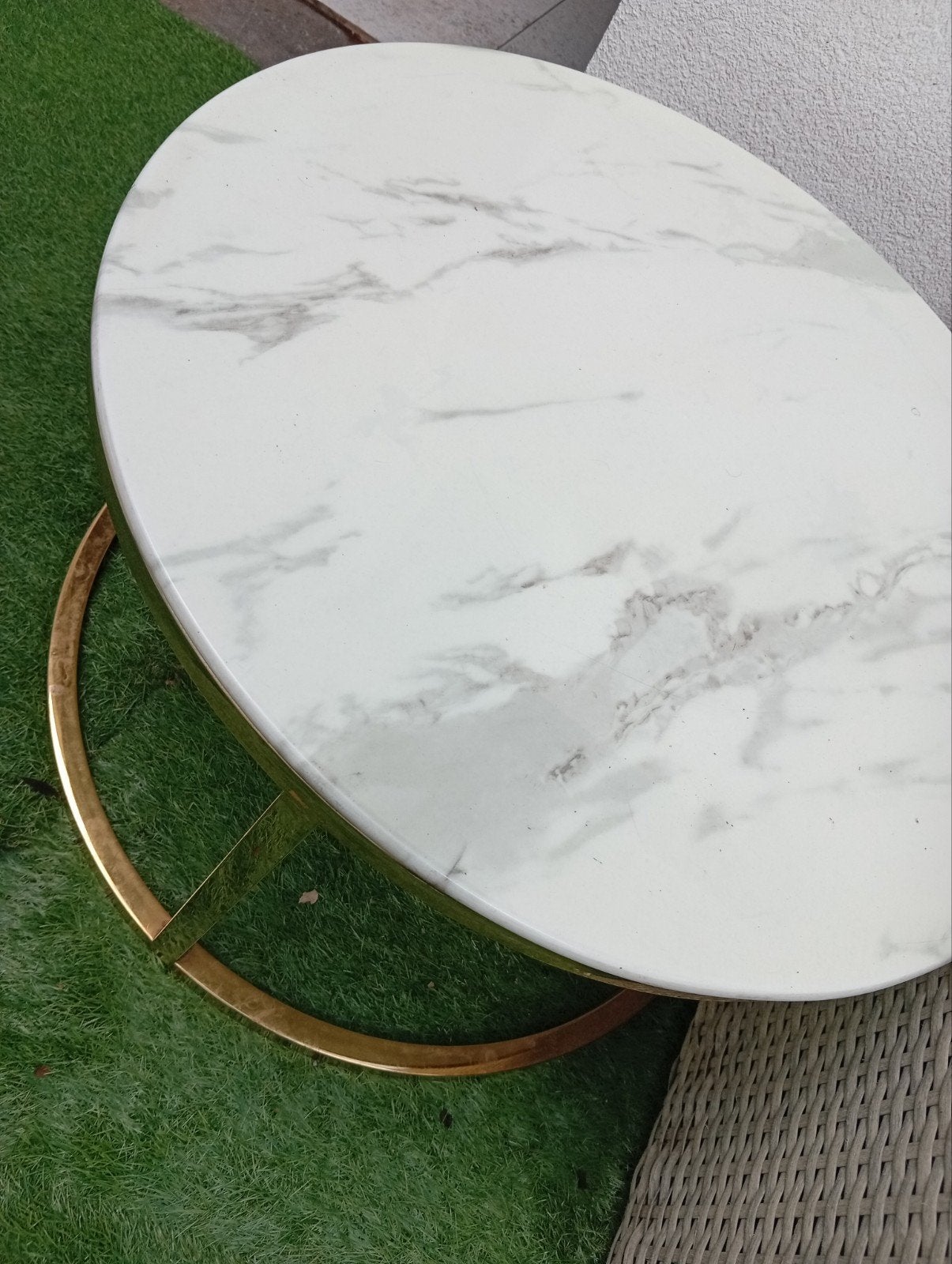 Marmer look tafel, Huis en Inrichting, Ophalen