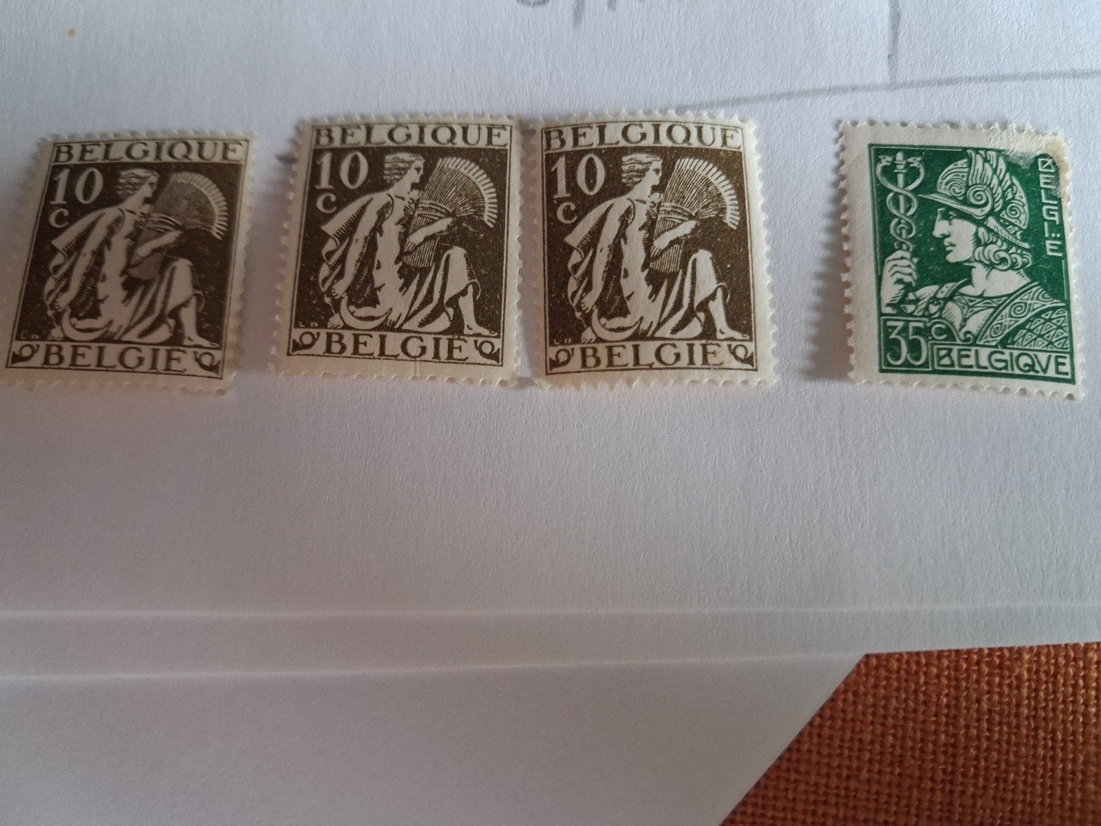 1932 timbres belges COB 335 337 340, Enlèvement ou Envoi