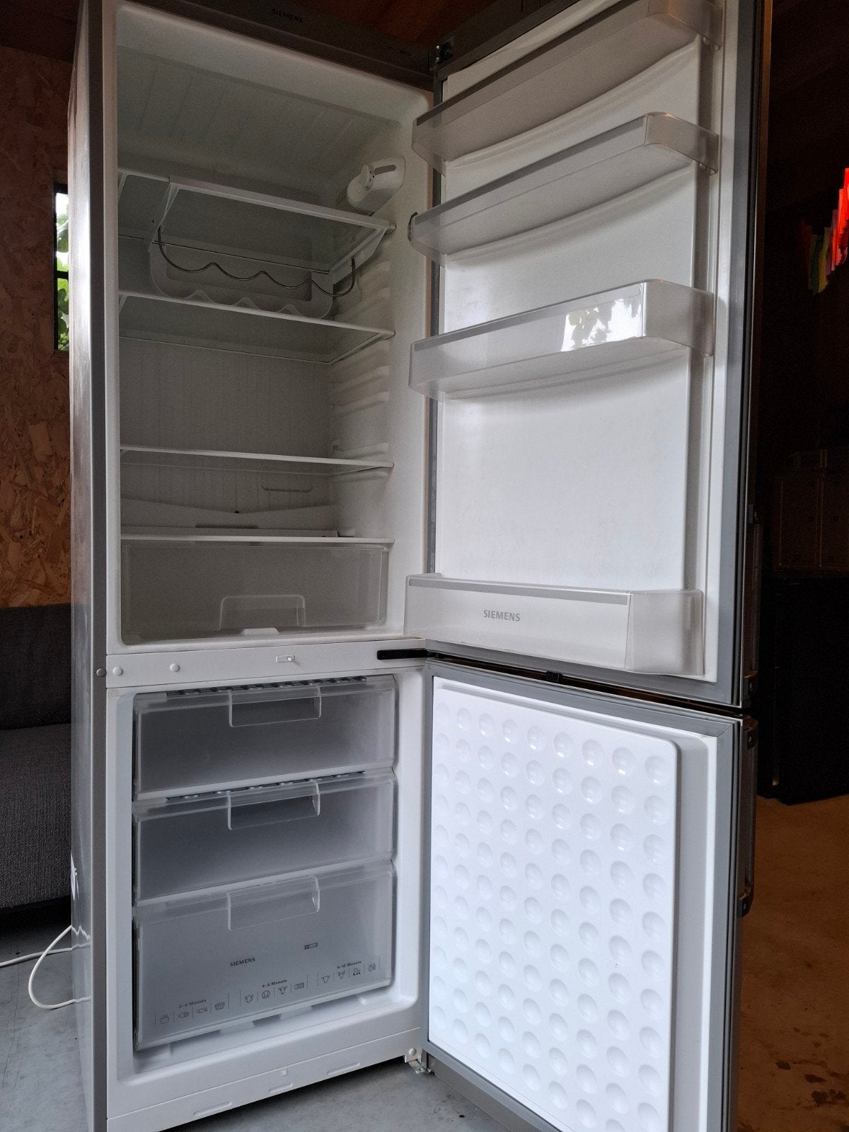 Siemens combi koel en vrieskast, Ophalen, Gebruikt, 200 liter of meer, Met aparte vriezer