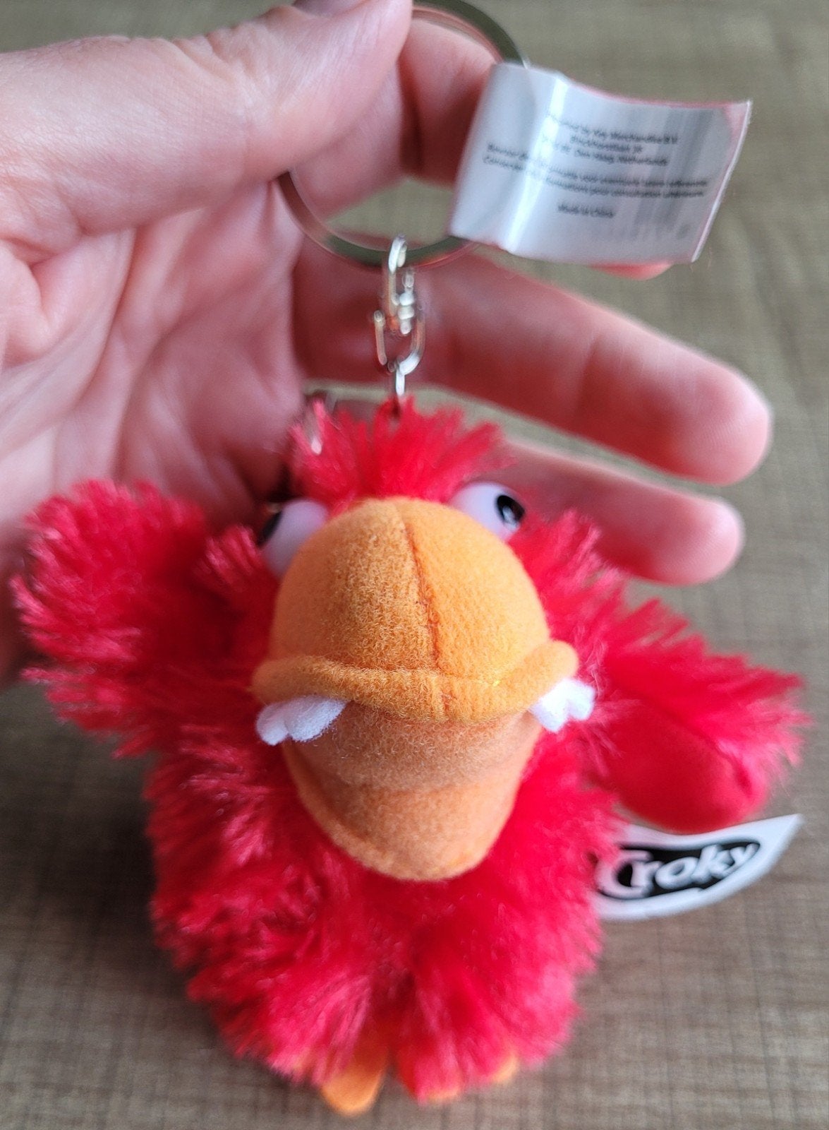 Sleutelhanger: Croky papegaai, Ophalen of Verzenden, Zo goed als nieuw, Merk