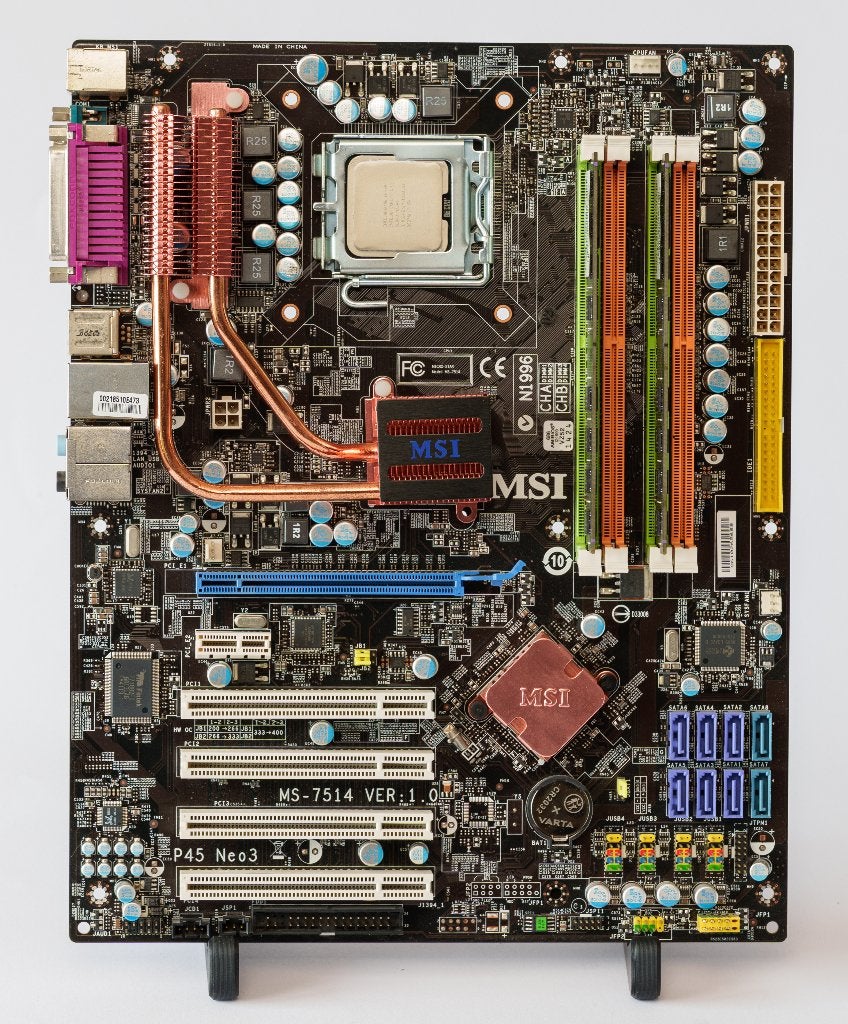 MSI P45 Neo 3 + C2D E8400 + GEIL Black Dragon 2x 2GB, Informatique & Logiciels, Cartes mères, Enlèvement ou Envoi, Reconditionné