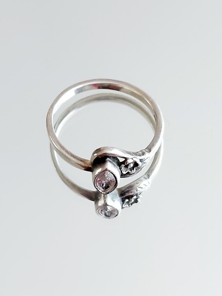 Zilver ring, Ophalen of Verzenden, Zilver, Zilver
