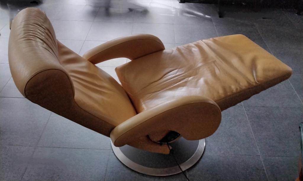 Electrische relax LEOLUX, Enlèvement, Utilisé, Cuir, Modern