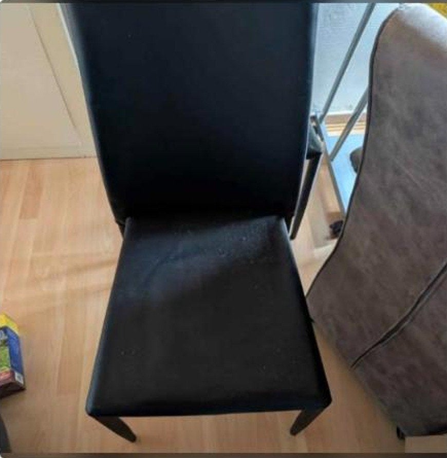 6 eetkamerstoelen met hoes, hoezen beschadigd door kat, Huis en Inrichting, Stoelen, Ophalen