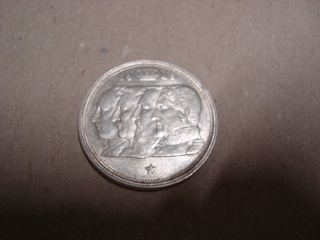 RARE ancienne pièce argent 100 francs belge Roi Leopold, Enlèvement, Argent, Monnaie en vrac, Argent