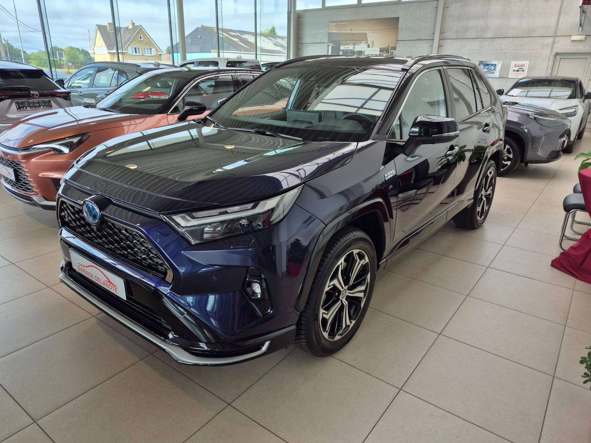Toyota RAV4 *PLUG-IN* AWD Style Plus +LEDER +JBL +Head-up di, Automaat, 2005 kg, Gebruikt, Zwart