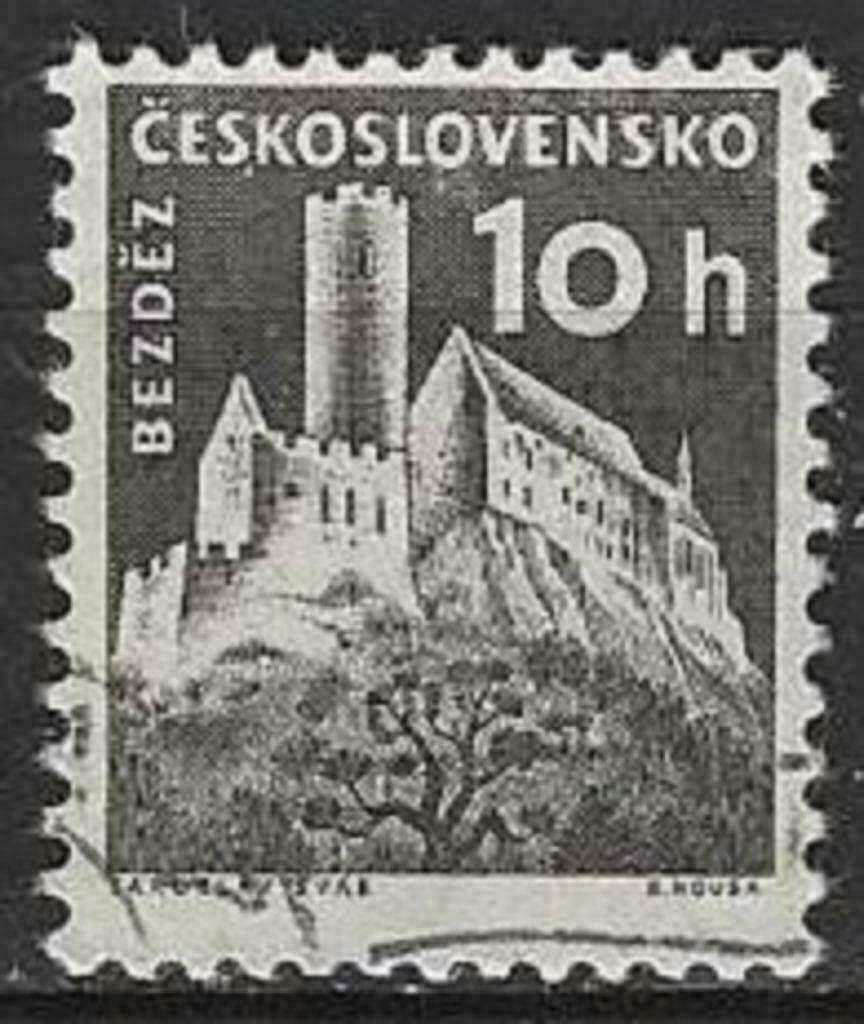 Tchécoslovaquie 1960 - Yvert 1069 - Châteaux - Bezdes (ST), Envoi, Affranchi