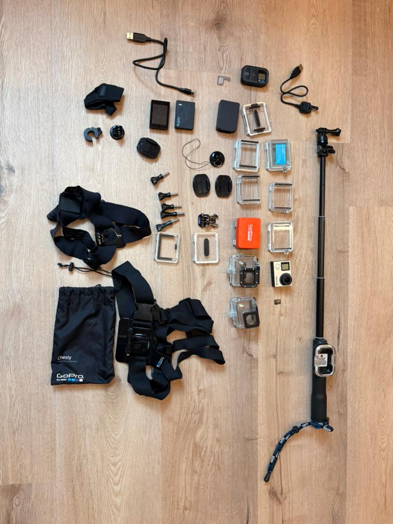 Gopro Hero 4 black volledige set, Ophalen of Verzenden, Gebruikt, GoPro