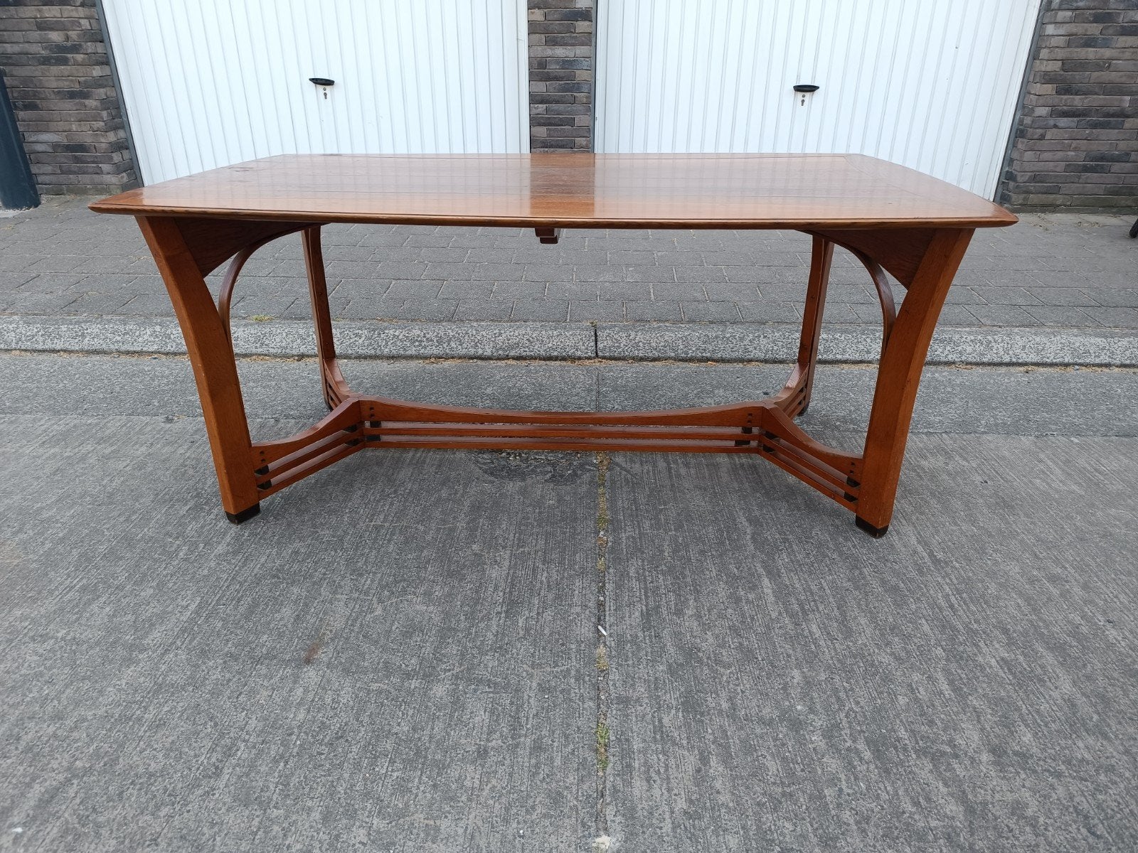 Belle table à manger Schuitema Art Nouveau à la menthe, Antiquités & Art, Enlèvement