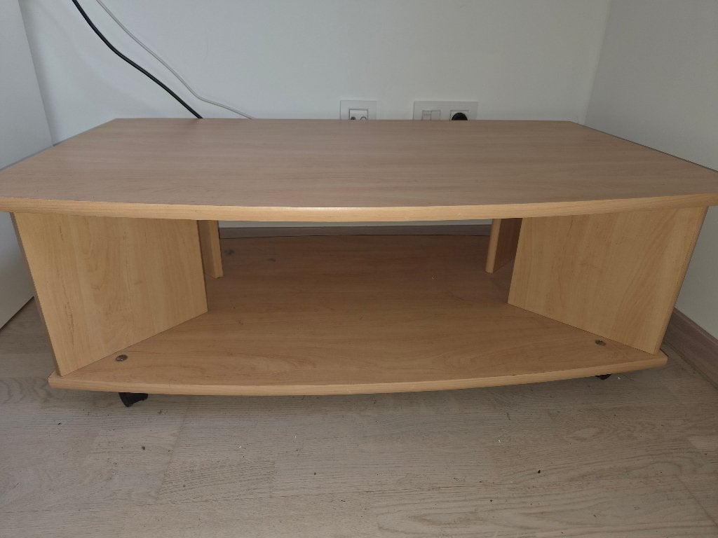 MEUBLE TV / TABLE BASSE À DONNER – ARLON, Ophalen, 100 tot 150 cm, 50 tot 100 cm, Overige houtsoorten