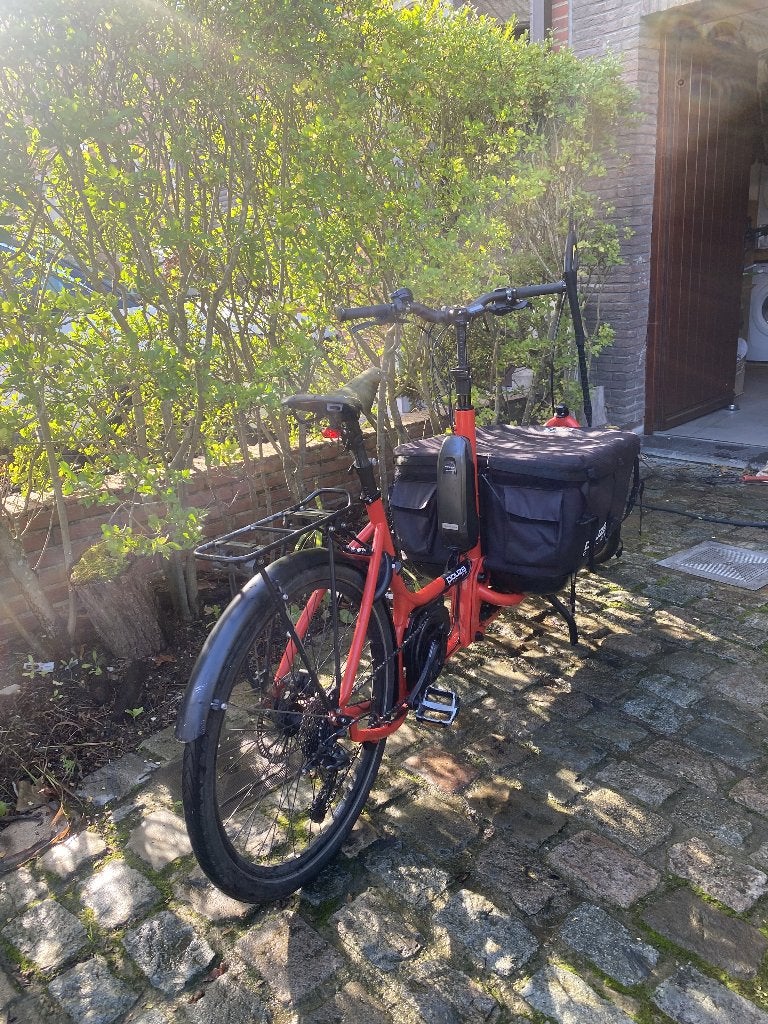 bakfiets, Fietsen en Brommers, Gebruikt, 2 kinderen, Elektrisch, Ophalen