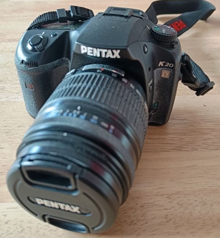 Digitale reflex camera Pentax K20D + 18-250mm objectief, Gebruikt, Spiegelreflex, Ophalen of Verzenden, 15 Megapixel