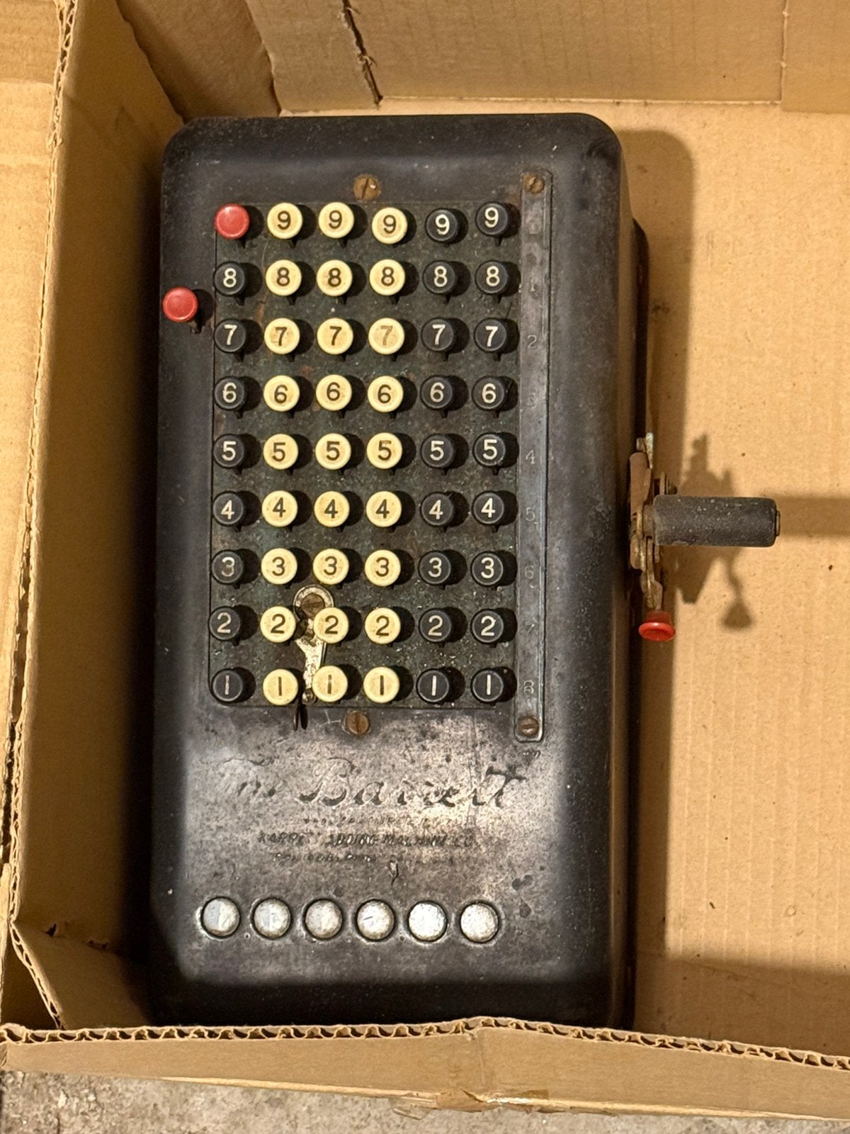 Antieke rekenmachine, Enlèvement