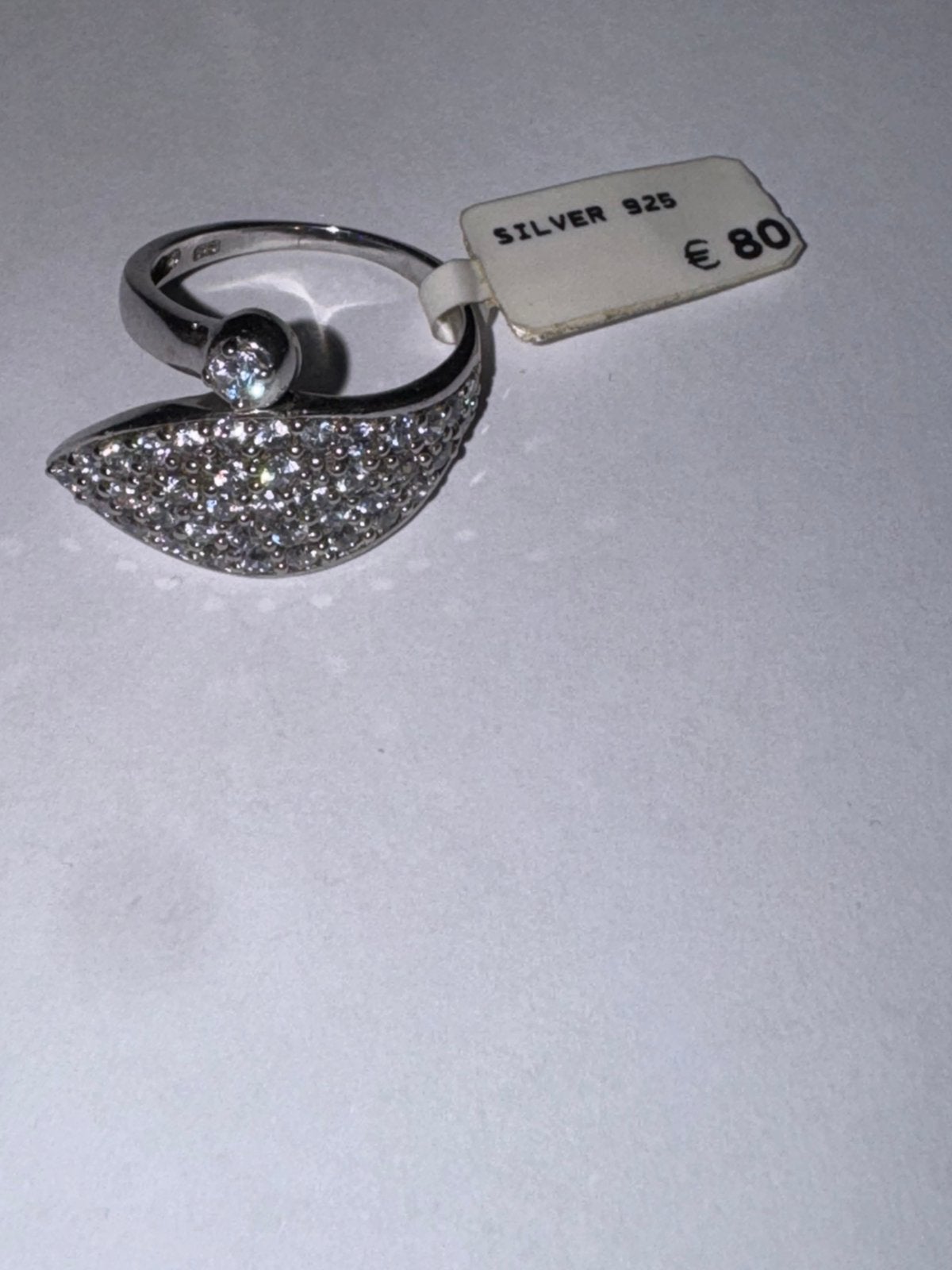 Bague en argent 925, Handtassen en Accessoires, Ophalen of Verzenden, Zo goed als nieuw, Zilver