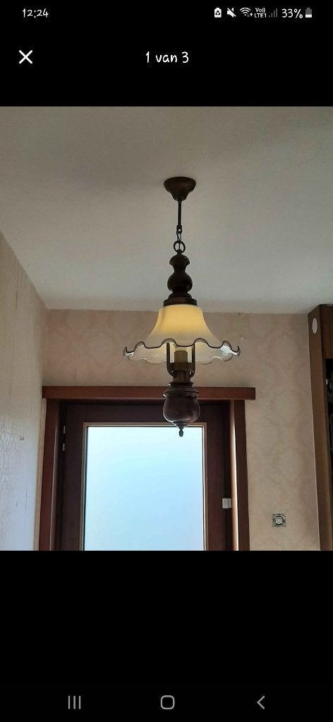 Hanglamp, Enlèvement, Utilisé, Bois, Vintage