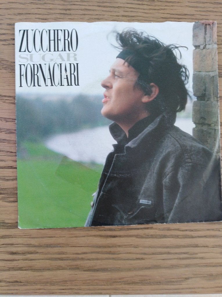 ZUCCHERO FORNACIARI: "Senza una Donna" (+ ITALIAANS SET!), 7 inch, Zo goed als nieuw, Pop, Fotohoes