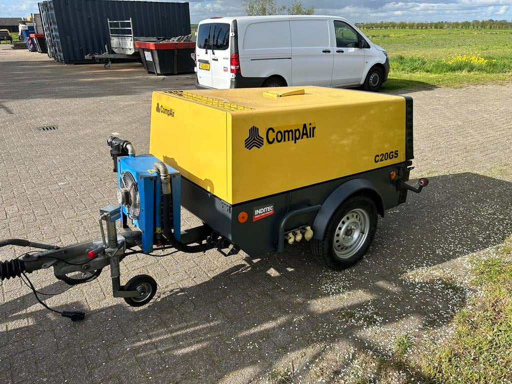 Compair C20 mobiele diesel compressor met nakoeler, Zakelijke goederen, Ophalen of Verzenden