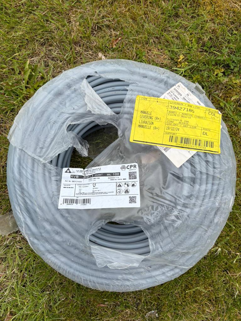 XVB 3G1,5 100M, Doe-het-zelf en Bouw, Elektriciteit en Kabels, Ophalen, Nieuw