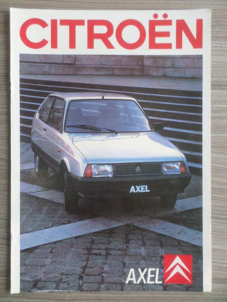 Citroën Axel 1987 Brochure, Ophalen of Verzenden, Citroën
