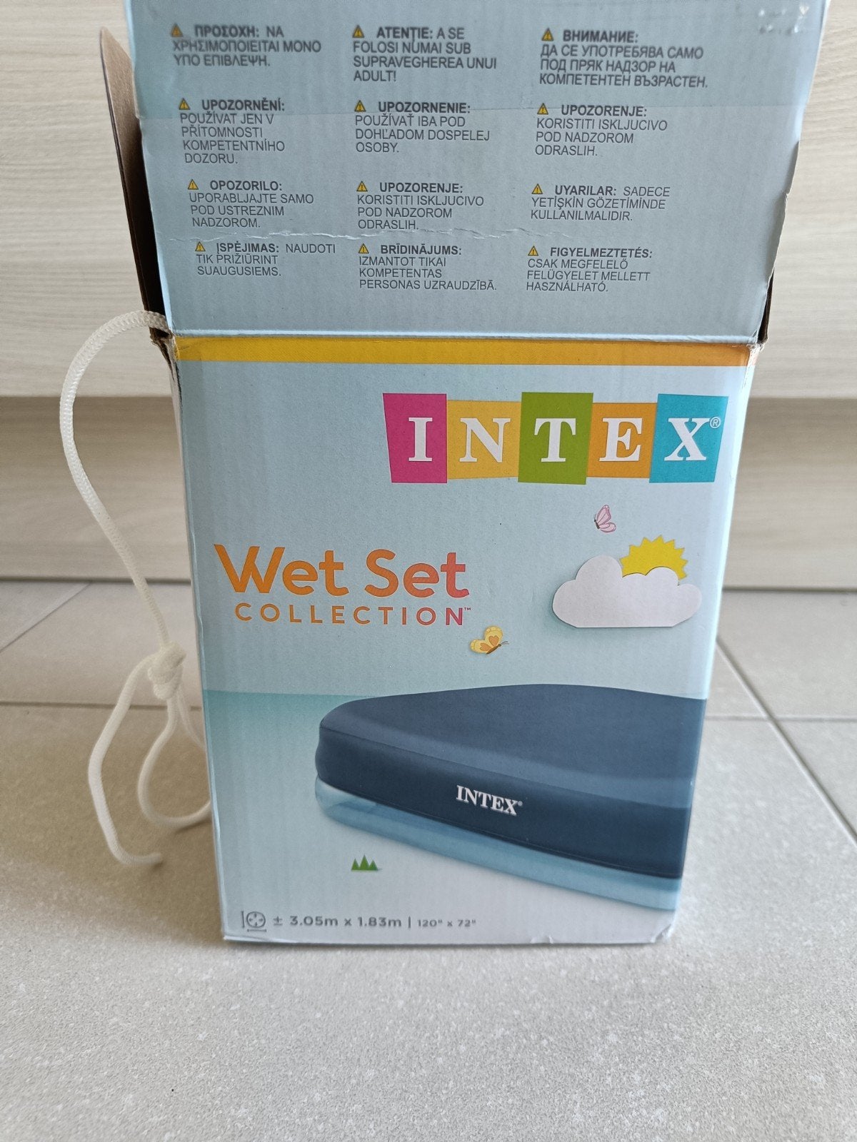 Afdekzeil Intex opblaaszwembad rechthoekig, Tuin en Terras, Ophalen, Afdekzeil