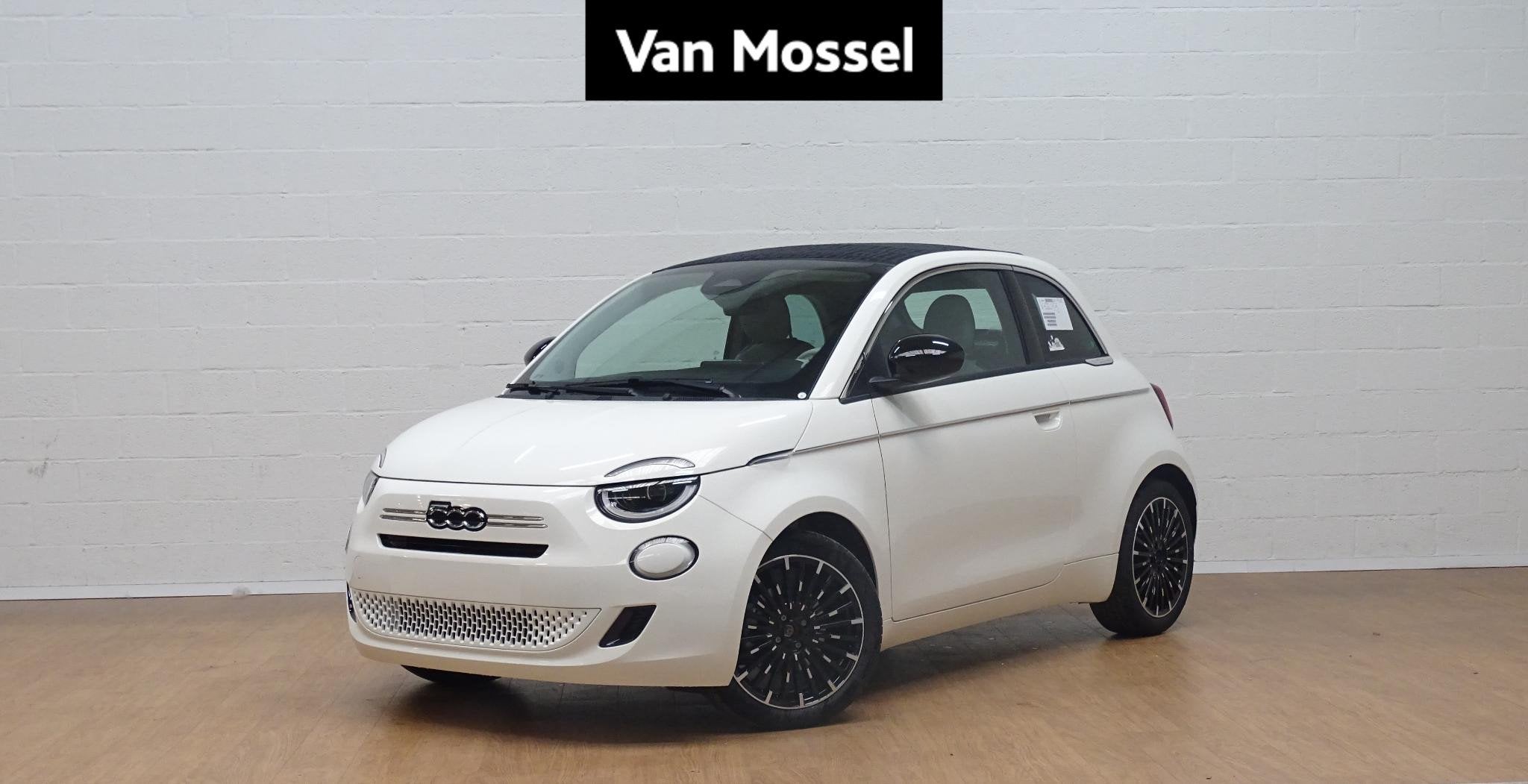 Fiat 500C 1.0 Hybrid LA PRIMA cabrio, Auto's, Voorwielaandrijving, 4 zetels, Stof, Gebruikt