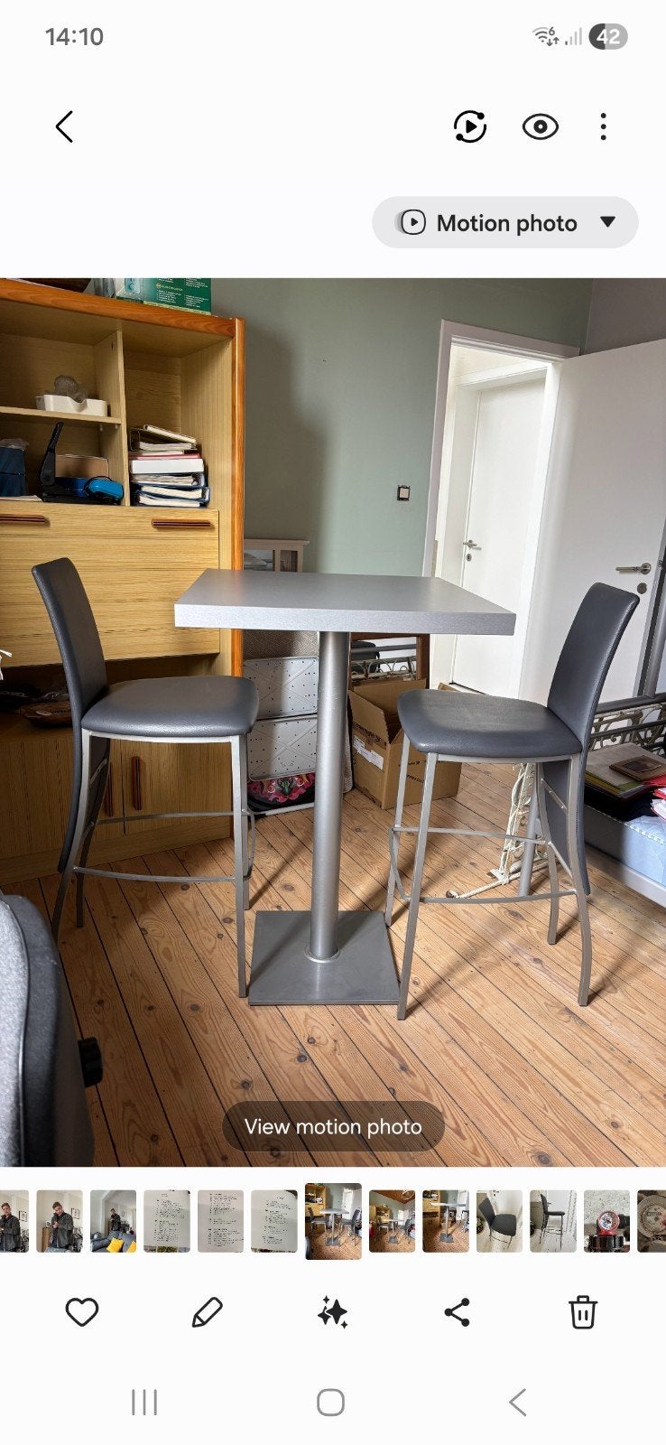 Hoge statafel met 2 hoge stoelen/krukken, Huis en Inrichting, Tafels | Statafels, Ophalen