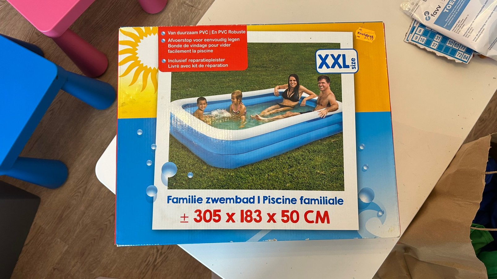 Zwembad XXL nieuw, Tuin en Terras, Zwembaden, Ophalen, Minder dan 80 cm, Nieuw, Minder dan 200 cm