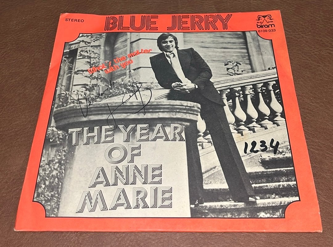 Blue Jerry ‎– The Year Of Anne Marie - 7” vinyl single - BE, Ophalen of Verzenden, Gebruikt, Single