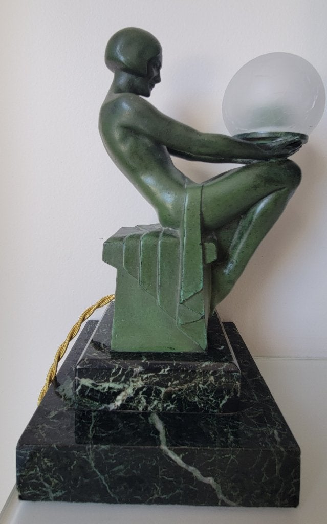 Max le Verrier - „ONTSPANNING” 24 cm - Art deco - 1930, Ophalen of Verzenden