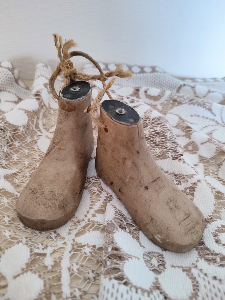 Paire d'anciennes formes de chaussures pr enfant. 1920-1950, Antiquités & Art, Enlèvement ou Envoi