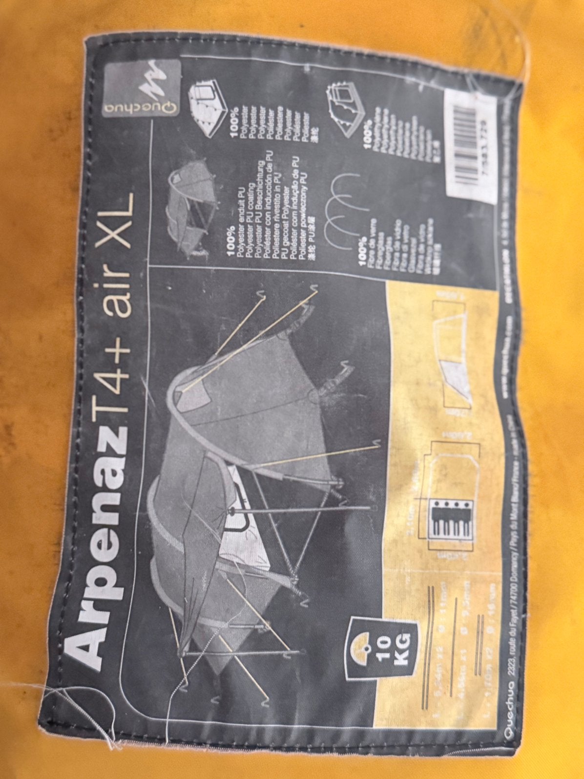 Arpenaz T4+ air XL, een ruime 4-persoons familietent  85€, Vêtements | Hommes, Bonnets, Écharpes & Gants, Enlèvement, Comme neuf