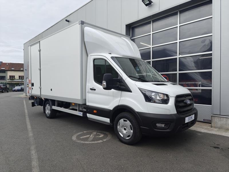 Ford Transit 350E 2.0 tdci met laadbrug en trekhaak, 1995 cc, Euro 6, Parkeersensor, Wit